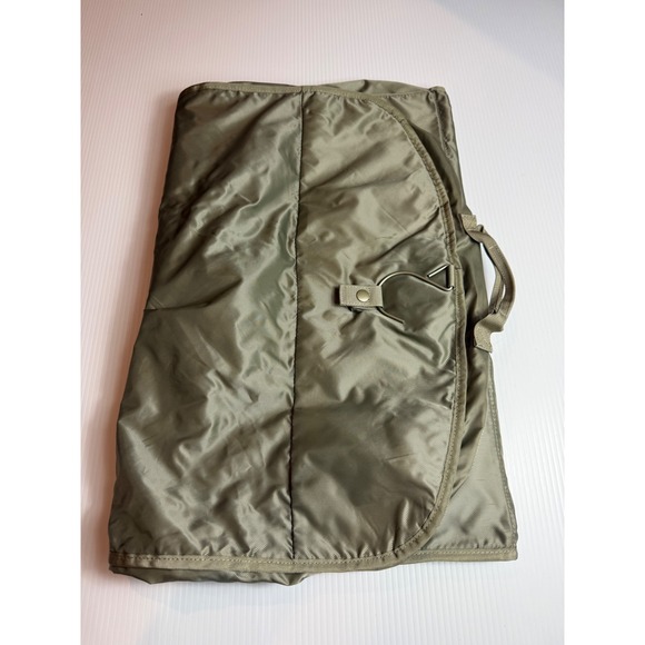 Briggs & Riley Olive Green Ballistic Nylon Tri-Fold Hanging Garment Bag Travel